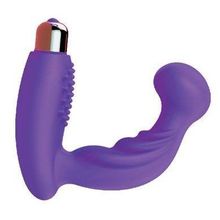 Bior toys Фиолетовый вибромассажер простаты с круглым кончиком (фиолетовый)