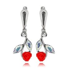 Серьги "Роза", Юви Арт (арт. 75494-9529)
