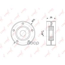 Ролик Натяжной Приводного Ремня Opel Astra G H J 1.2 1.4 98-   Opel Corsa B C D 1.0 1.2 98-   Chevrolet Aveo (T300) 1.2 1.4 11-   Cruze (J300) 1.4 09-   Orlando (J309) 1.4 11-   Alt LYNXauto арт. PB5341