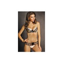 Комплект: бюстгальтер push up и трусики бразилиана, камни Swarovski (S1534_D1534)