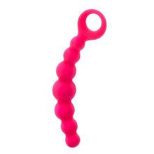 ToyFa Розовый анальный стимулятор с ручкой-кольцом (розовый)