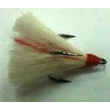 Крючки (тройник с оперением) Premiun T3, №4, белый красный, 5шт. Extreme Fishing