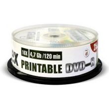 MIREX DVD-R диск 16x 3D-Printable Inkjet Cake Box 25 шт, UL130128А1M