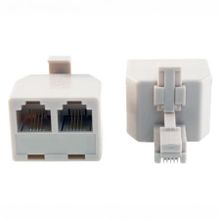 Разветвитель RJ-11 14 - 2xRJ-11 14, штекер на два гнезда 6P4C, Rexant (03-0031)