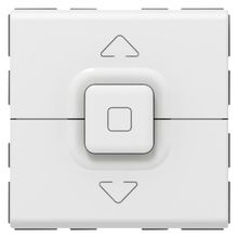 Кнопочный выключатель управления приводами - Программа Mosaic - 2 модуля - белый | код 077025 | Legrand