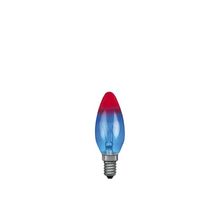 Paulmann. 40225 Лампа свеча, E14, красный голубой, 25W