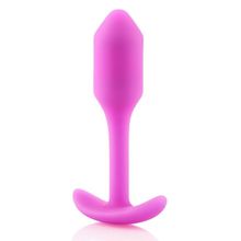 Розовая пробка для ношения B-vibe Snug Plug 1 - 9,4 см. Розовый