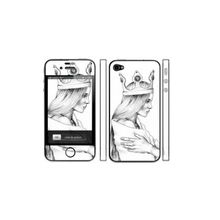 Виниловая наклейка на iPhone 4 и 4S iSwag "Королева"