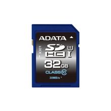 ADATA 32GB карта памяти  ADATA Premier SDHC UHS-I class 10  (40 15МБ с)