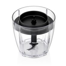 Измельчитель Brayer BR1400, 400 Вт, пластик, 250 мл, стальной нож, фильтр-крышка, черный