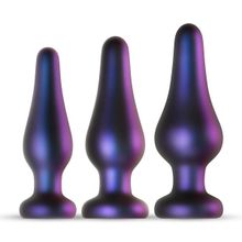 EDC Набор из 3 фиолетовых анальных пробок Comets Butt Plug Set (фиолетовый)