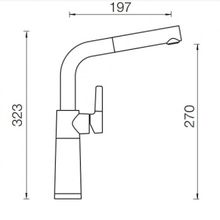 Смеситель Schock SC-540-D Cristalite хром