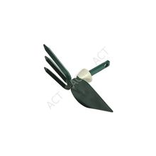 Мотыжка садовая RACO, лезвие лепесток, 3 зубца, с быстрозажимным механизмом, 75мм