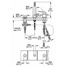 Смеситель Grohe Eurocube 19966000 на борт ванны