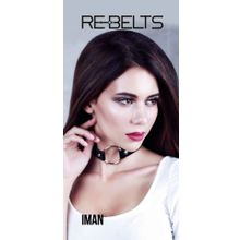 Чёрный чокер-кляп Iman Black (83879)