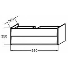 Мебель для ванной Jacob Delafon Escale 100 серый титан