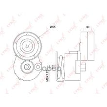 Натяжитель Поликлинового Ремня Renault Duster 2.0 12-   + Ac LYNXauto арт. PT3139