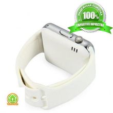 Умные часы Smart Watch A1 - серебро, белый ремешок