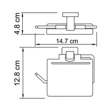 WasserKRAFT Держатель туалетной бумаги с крышкой Lippe  K-6525