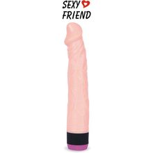 Телесный вибратор-реалистик Sexy Friend - 22,5 см. телесный