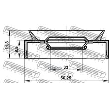 Сальник Привода Honda Accord Cl# 2002-2008 35*50*8.5*11.8 Мм Febest арт. 95PAY35500912X