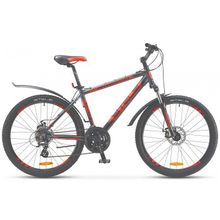 STELS Navigator-630MD.16 (26" 21ск,алюм.рама,диск.торм,Shimano EF51 TX51 Altus HG20)(рама 19,5", белый черный красный)