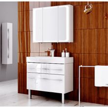 Aqwella Мебель для ванной Милан 100 с ножками