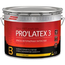 Parade Professional E3 Prolatex 3 9 л белая