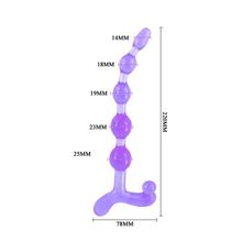 Фиолетовый анальный стимулятор - 22 см. (51490)