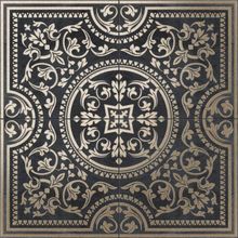 Fondovalli Crystall Nero Comp Rosone Polished Rectified 120x120 см