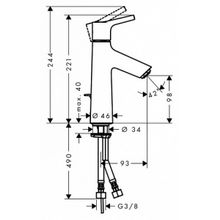 Смеситель Hansgrohe Talis S 72020000 для раковины