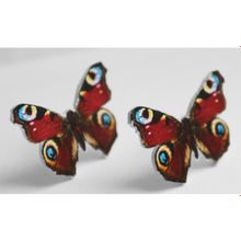 Серьги-гвоздики бабочки