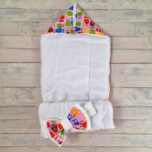 СуперМаМкет Конверт на выписку JustCute "Совы розовые" + бант (лето) JCL-SOV-R-BT