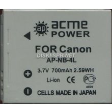 Аккумулятор CANON NB-4L (AcmePower)