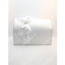 Свадебный сундучок для денег Gilliann Pearl White Bows BOX063