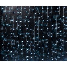 Rich LED RL-CS2*1.5F-T W Уличный светодиодный Занавес 2x1.5 м, белый, мерцание, провод прозрачный