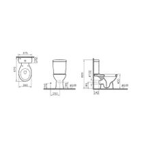 Унитаз-компакт Vitra Norm Nord 9854B099-7202 с бачком, с сиденьем микролифт