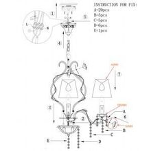 Подвесная люстра Odeon Light Padma 2685 6