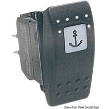 Osculati ON-OFF switch red LED 24 V, 14.192.61