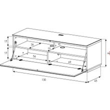 Тумба под телевизор Sonorous ST 130F WHT WHT BS