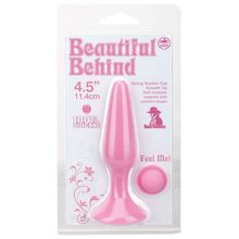 NMC Розовая анальная пробка BEAUTIFUL BEHIND SILICONE BUTT PLUG - 11,4 см. (розовый)