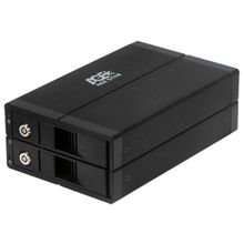 контейнер для hdd 3.5" sata agestar 3u2b3a raid, 2xhdd, usb 3.0