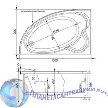 Панель фронтальная Aquanet Mayorca 150 L