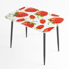 Стол обеденный Титан с фотопечатью на металлических ножках