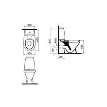 VitrA 9763B003-0567, Grand, бачок, механизм смыва 3 6 л, сиденье стандарт