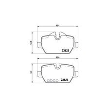 Колодки Тормозные Дисковые | Зад | Bmw 1 (E81) 116 I 04.2007 - 12.2011 <=> Bmw 3 (E90) 318 I 03.2007 - 10.2011 Brembo арт. P06037