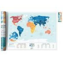 1DEA.me Карта travel map holiday lagoon world арт. 4820191130524