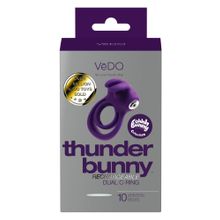 Фиолетовое эрекционное кольцо VeDO Thunder Bunny