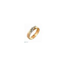 Золотой Ларец Обручальное кольцо с бриллиантами. Золото 585