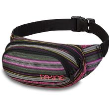 Поясная женская сумка для документов внутри 2 отдела Dakine Womens Hip Pack Fiesta цвет серый в фиолетовую полосу